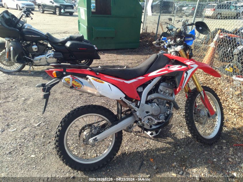 2018 Honda Crf250 L/Rl VIN: MLHMD4451J5100404 Lot: 39265225