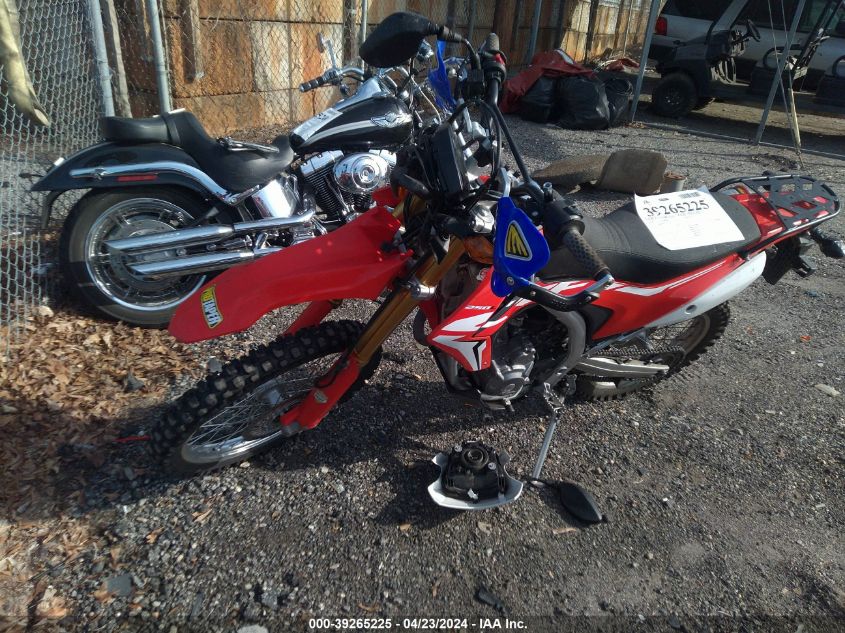 2018 Honda Crf250 L/Rl VIN: MLHMD4451J5100404 Lot: 39265225