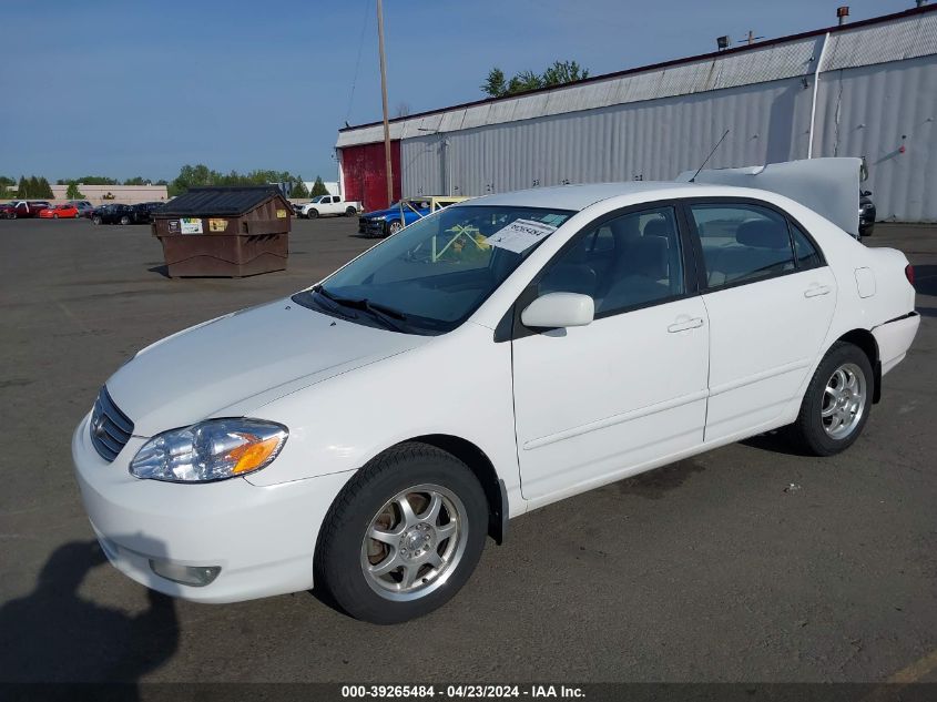 2003 Toyota Corolla Le VIN: 1NXBR32E13Z133223 Lot: 39265484
