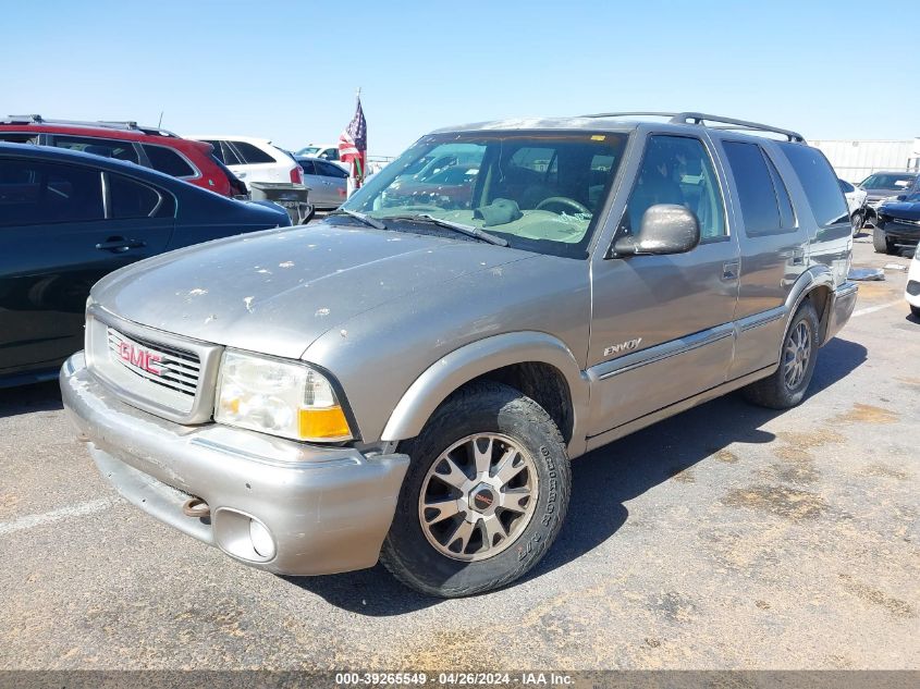 1998 GMC Envoy VIN: 1GKDT13W5W2954937 Lot: 39265549