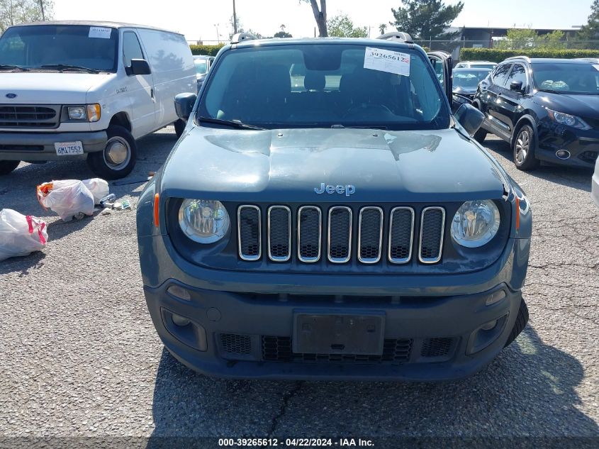 2017 Jeep Renegade Latitude Fwd VIN: ZACCJABB8HPE62889 Lot: 39265612