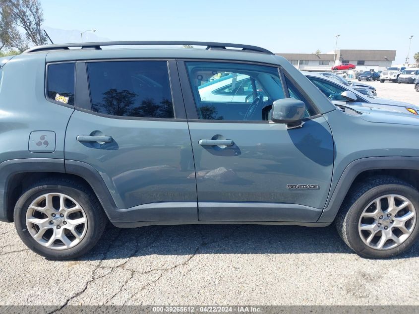 2017 Jeep Renegade Latitude Fwd VIN: ZACCJABB8HPE62889 Lot: 39265612