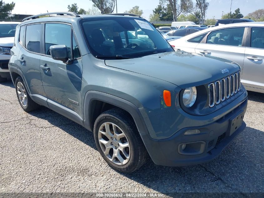 2017 Jeep Renegade Latitude Fwd VIN: ZACCJABB8HPE62889 Lot: 39265612