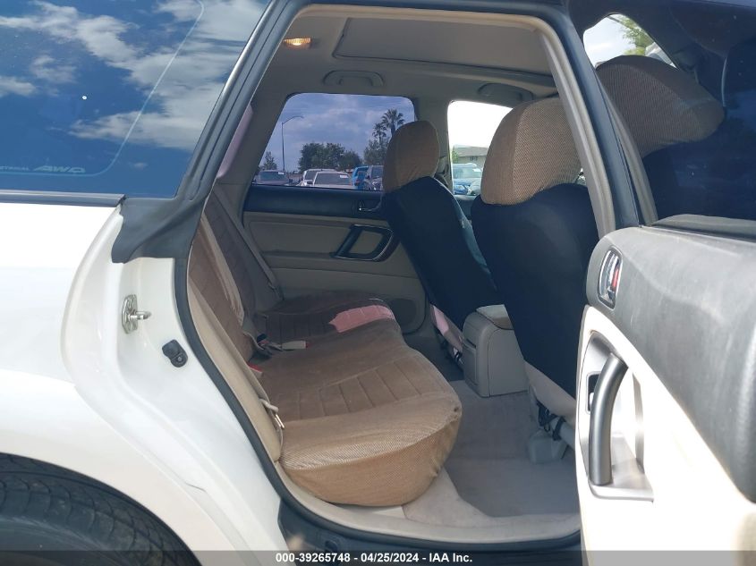 2007 Subaru Outback 2.5Xt Limited VIN: 4S4BP63CX74340056 Lot: 39265748