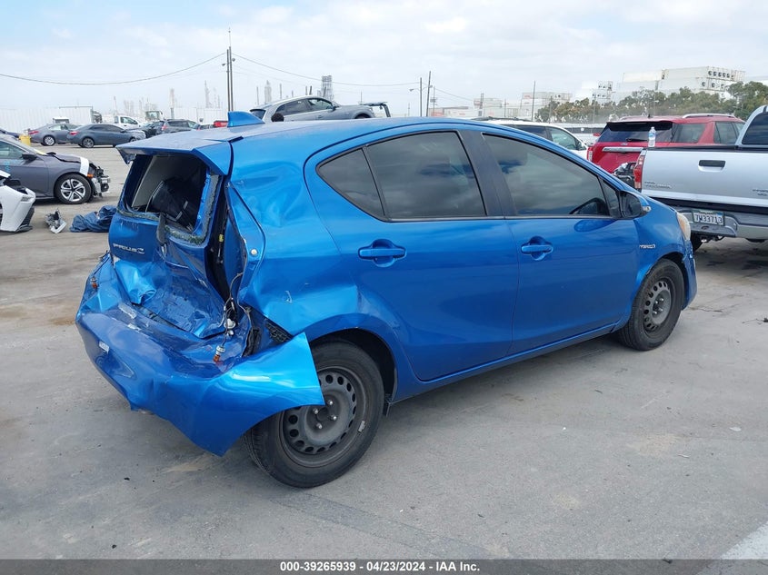 2015 Toyota Prius C One VIN: JTDX07DT2M5107710 Lot: 39265939