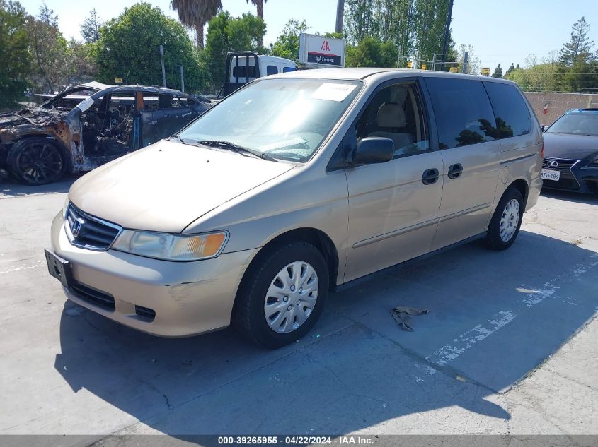 2002 Honda Odyssey Lx VIN: 5FNRL18542B007655 Lot: 39265955