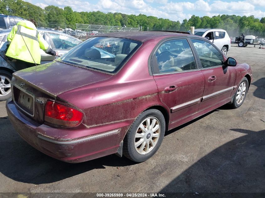 KMHWF35H52A684822 | 2002 HYUNDAI SONATA