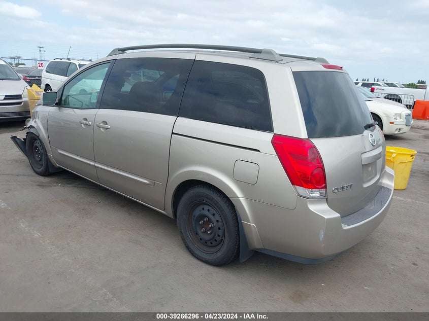 2005 Nissan Quest 3.5 VIN: 5N1BV28U65N139536 Lot: 39266296