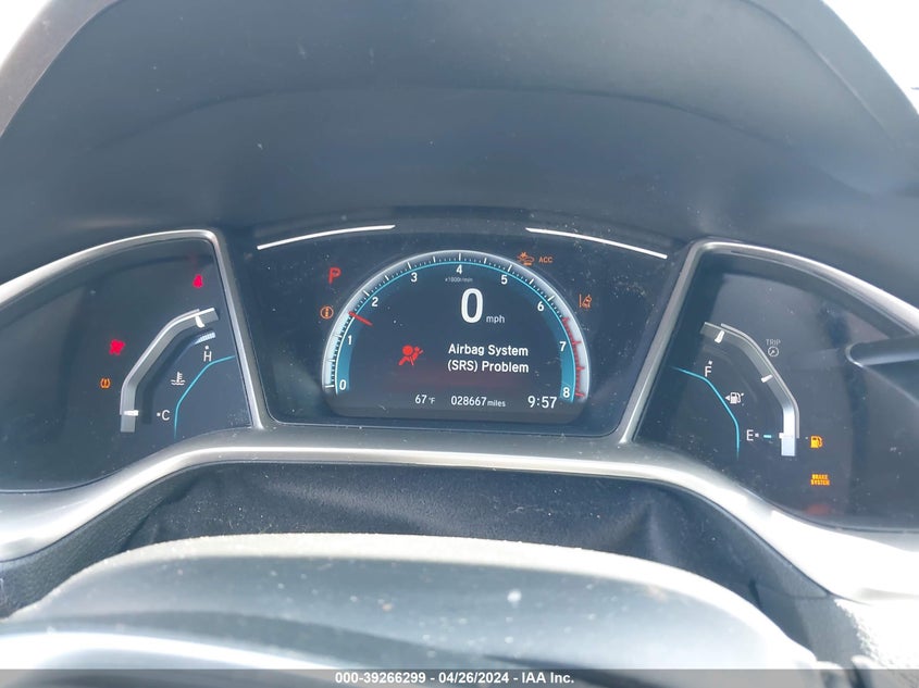 VIN 19XFC1F3XLE220279 2020 HONDA CIVIC EX