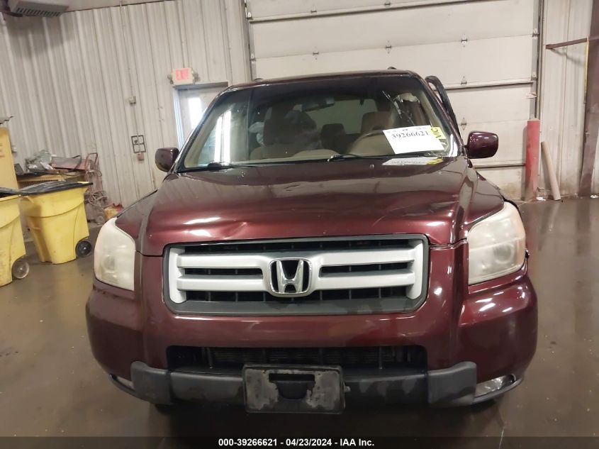 2007 Honda Pilot Ex VIN: 2HKYF18427H538162 Lot: 39266621