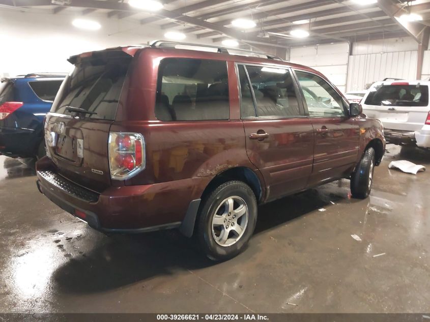 2007 Honda Pilot Ex VIN: 2HKYF18427H538162 Lot: 39266621