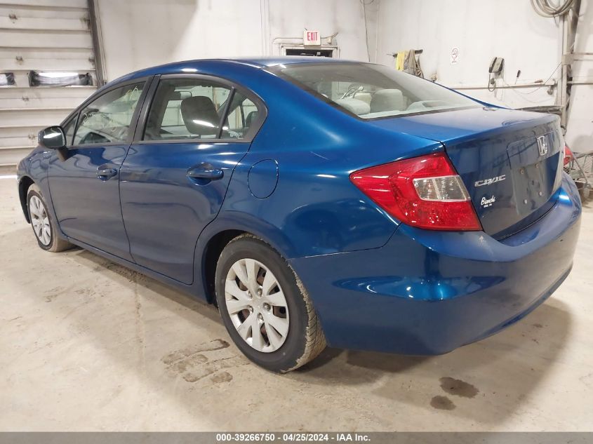 2HGFB2F58CH560420 | 2012 HONDA CIVIC