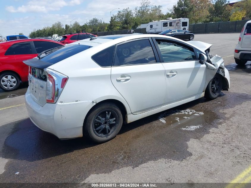 2014 Toyota Prius Three VIN: JTDKN3DU7E1743152 Lot: 39266813