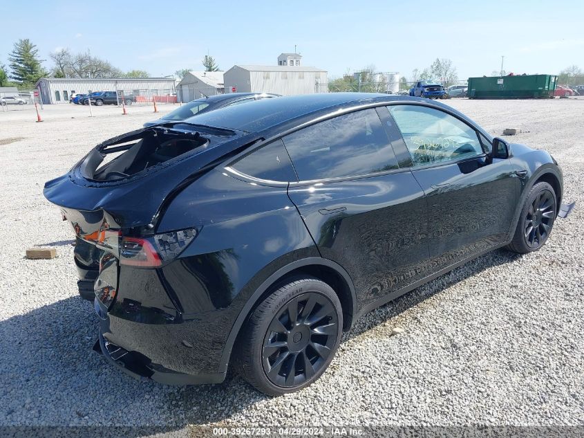 2023 Tesla Model Y Awd/Long Range Dual Motor All-Wheel Drive VIN: 7SAYGDEE4PA153681 Lot: 39267293