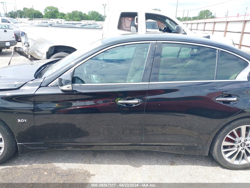 VIN JN1EV7APXKM515453 2019 INFINITI Q50 3.0T LUXE