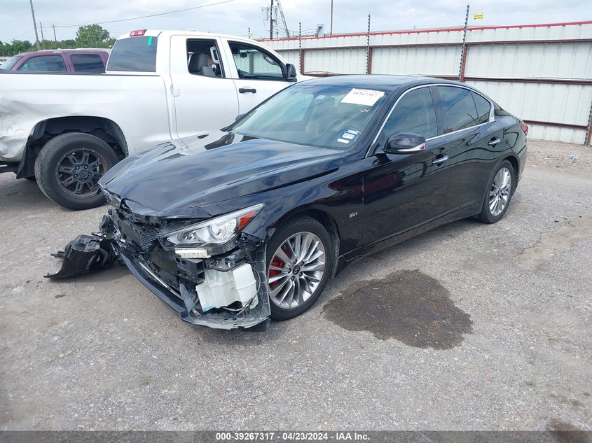 VIN JN1EV7APXKM515453 2019 INFINITI Q50 3.0T LUXE