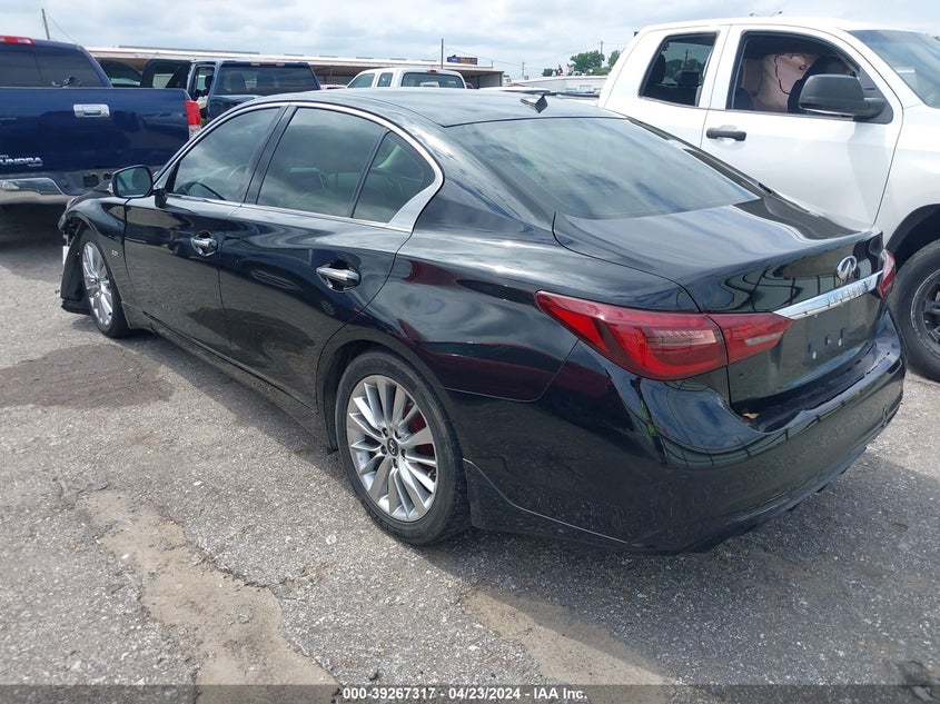 VIN JN1EV7APXKM515453 2019 INFINITI Q50 3.0T LUXE
