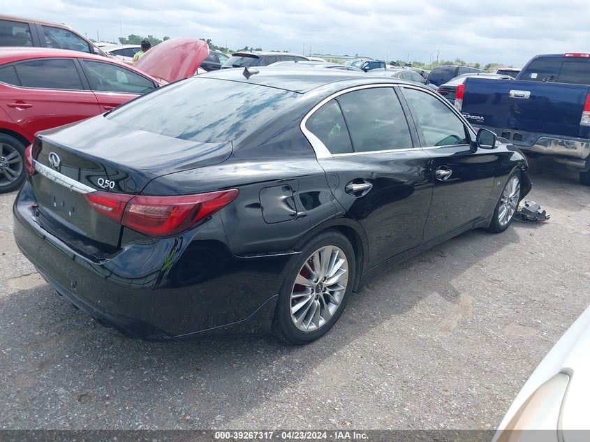 VIN JN1EV7APXKM515453 2019 INFINITI Q50 3.0T LUXE