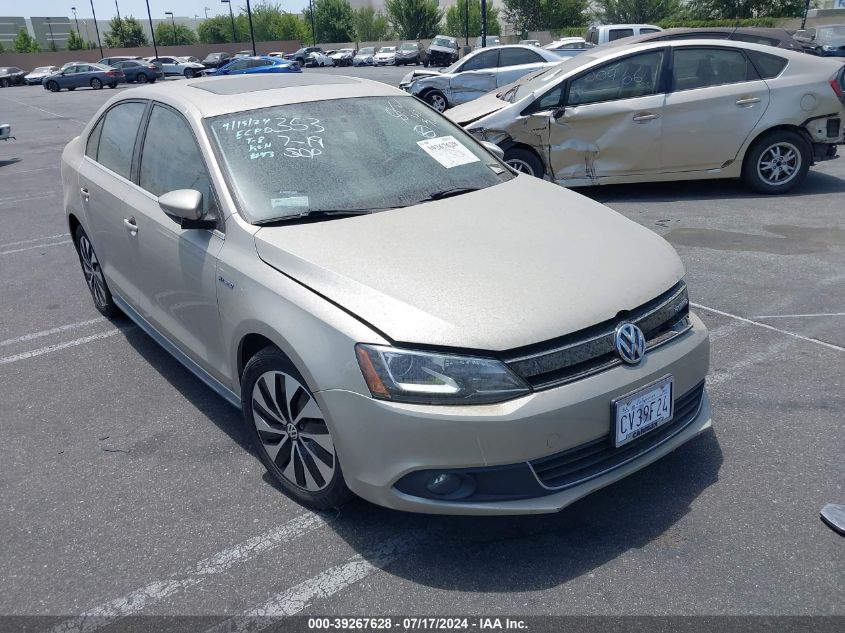 2014 Volkswagen Jetta Hybrid Sel Premium VIN: 3VW637AJ8EM248144 Lot: 39267628