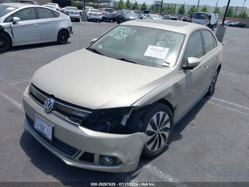 2014 Volkswagen Jetta Hybrid Sel Premium VIN: 3VW637AJ8EM248144 Lot: 39267628