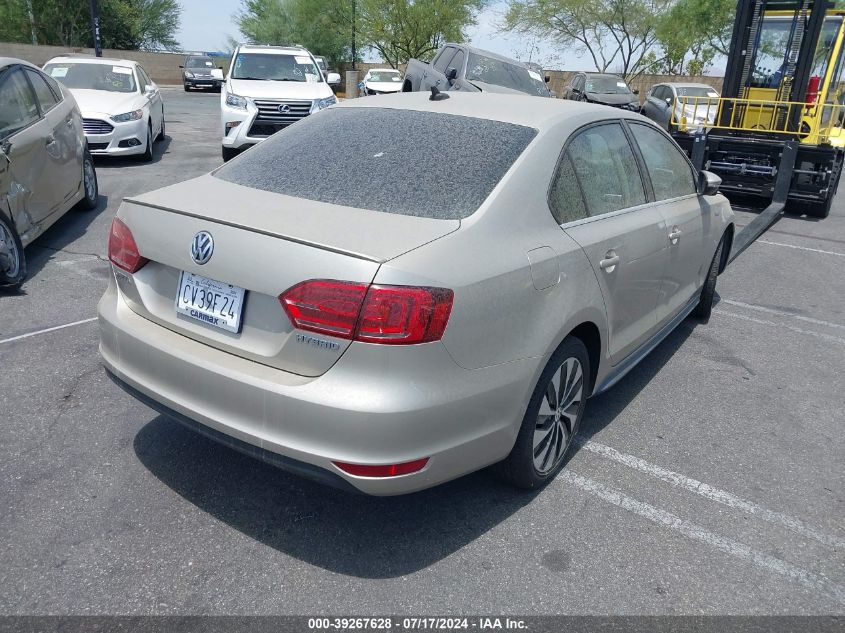 2014 Volkswagen Jetta Hybrid Sel Premium VIN: 3VW637AJ8EM248144 Lot: 39267628