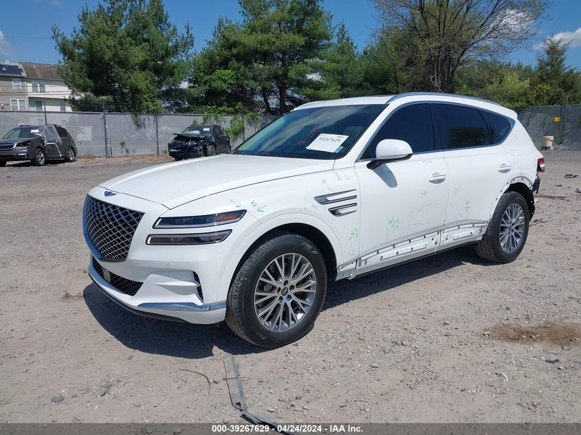VIN KMUHBDSB4NU092276 2022 GENESIS GV80 2.5T AWD