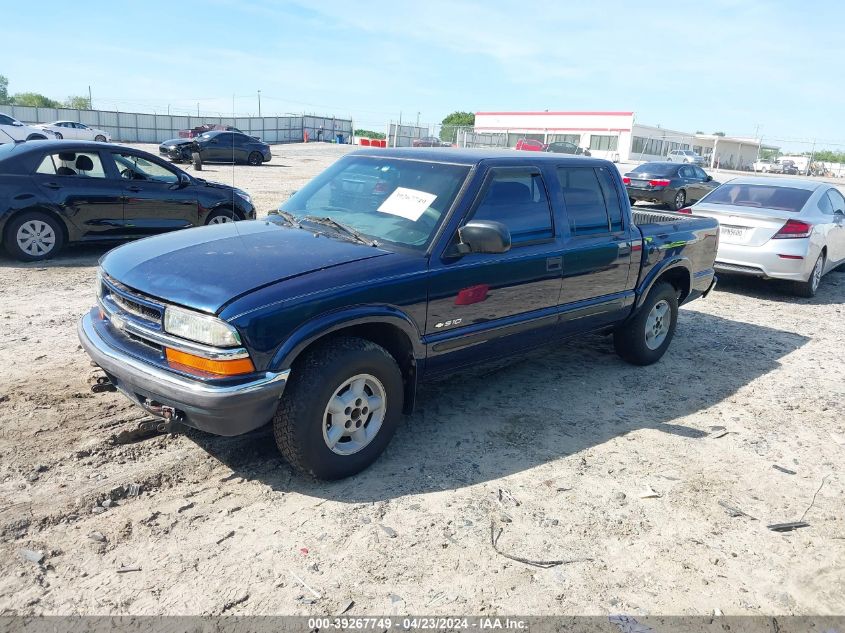 1GCDT13W71K242448 | 2001 CHEVROLET S-10