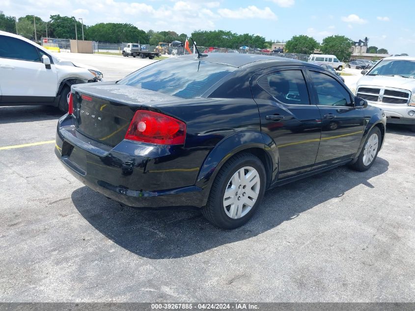 1C3CDZAB4CN216967 | 2012 DODGE AVENGER