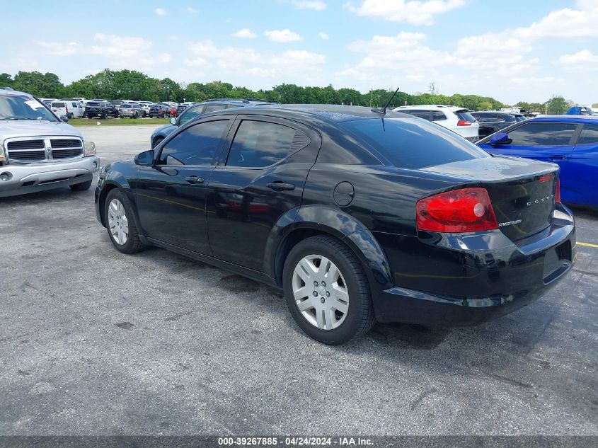 1C3CDZAB4CN216967 | 2012 DODGE AVENGER