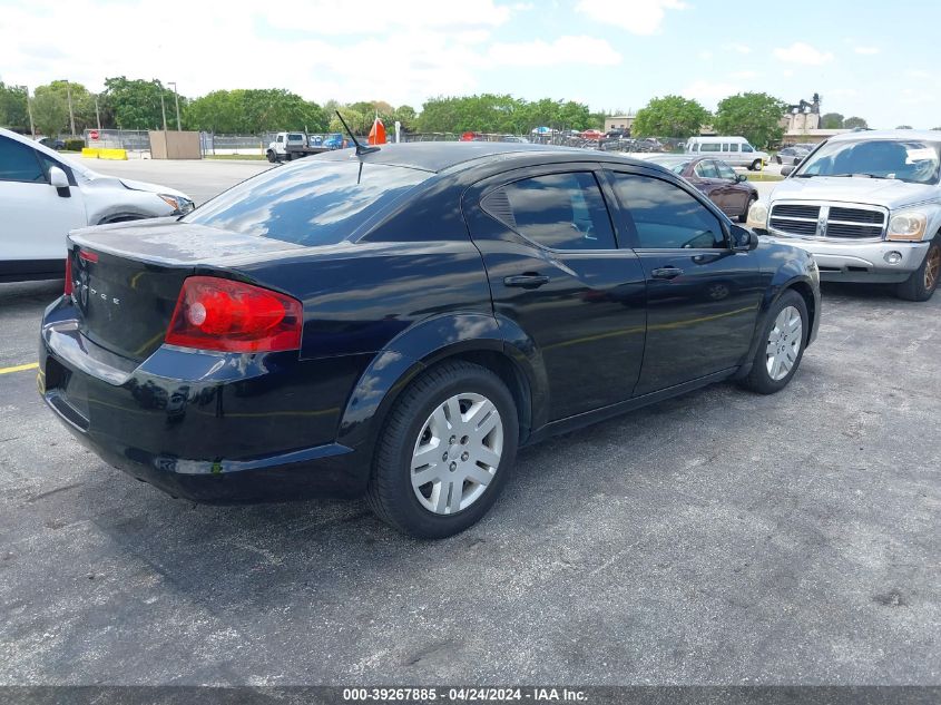 1C3CDZAB4CN216967 | 2012 DODGE AVENGER