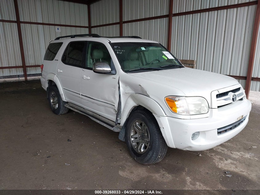 2007 Toyota Sequoia Limited V8 VIN: 5TDBT48A17S290342 Lot: 39268033