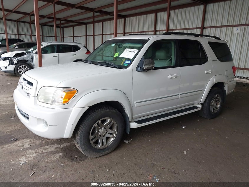 2007 Toyota Sequoia Limited V8 VIN: 5TDBT48A17S290342 Lot: 39268033