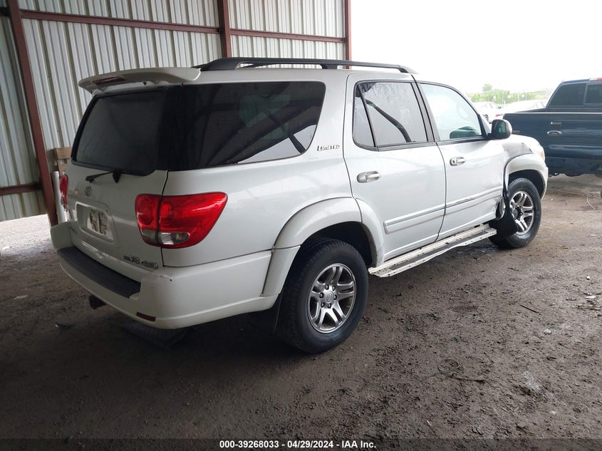 2007 Toyota Sequoia Limited V8 VIN: 5TDBT48A17S290342 Lot: 39268033