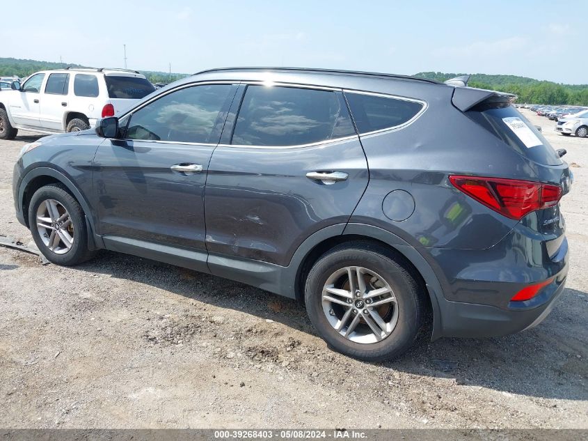 2017 Hyundai Santa Fe Sport 2.4L VIN: 5XYZU3LBXHG460122 Lot: 39268403