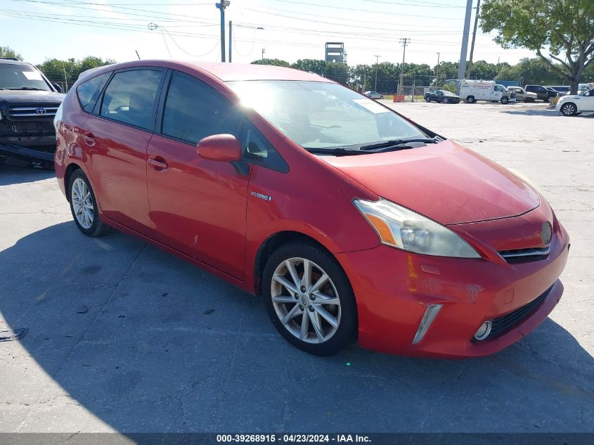 JTDZN3EU7C3108107 | 2012 TOYOTA PRIUS V