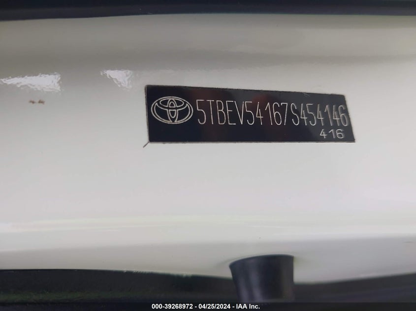 5TBEV54167S454146 2007 TOYOTA TUNDRA photo no. 9