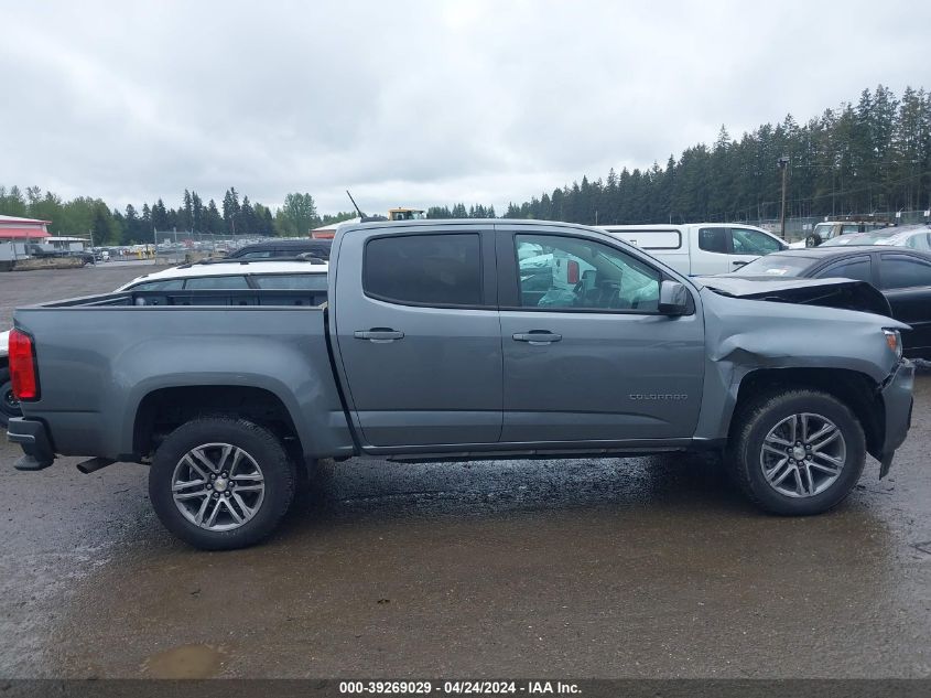 1GCGSBEN8N1243873 2022 Chevrolet Colorado 2Wd Short Box Wt