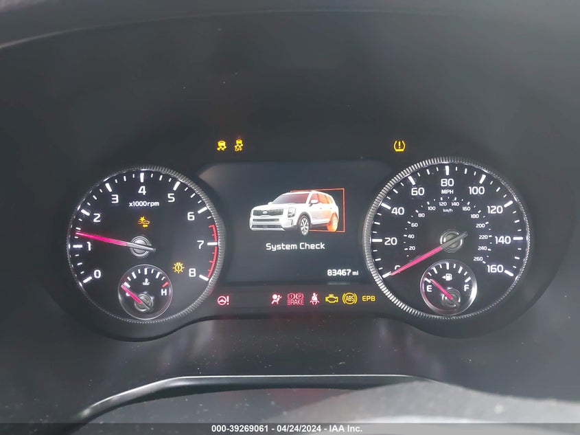VIN 5XYP5DHC2MG177252 2021 KIA TELLURIDE SX