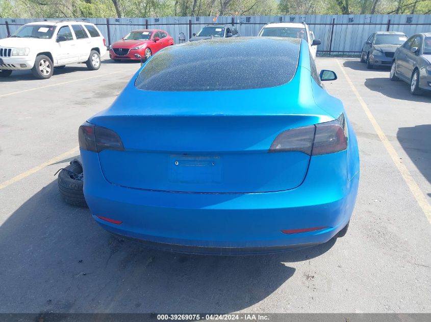 2022 Tesla Model 3 Long Range Dual Motor All-Wheel Drive VIN: 5YJ3E1EB3NF123086 Lot: 39269075