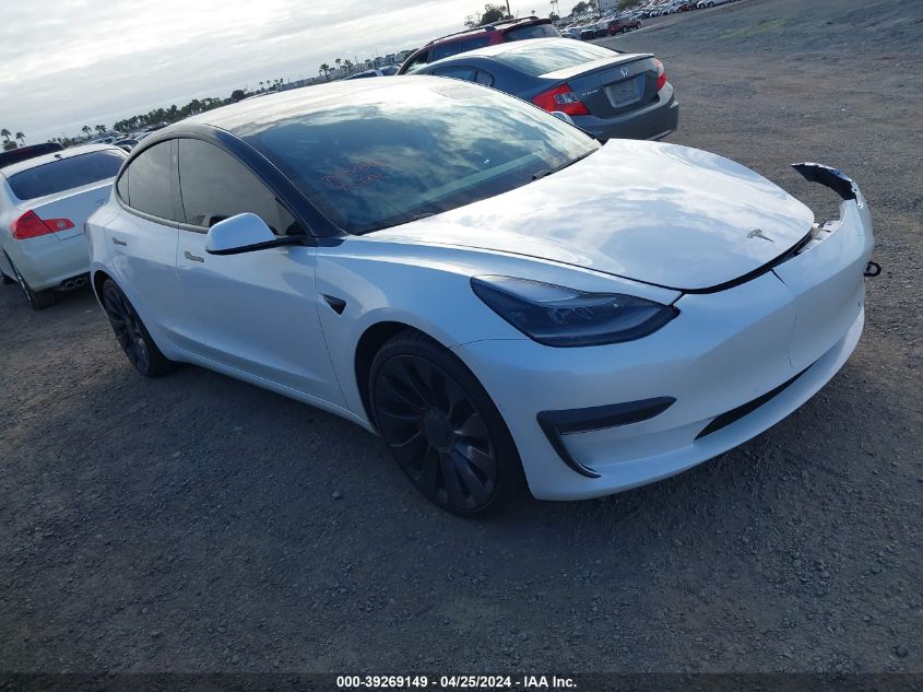 2021 TESLA MODEL 3 PERFORMANCE DUAL MOTOR ALL-WHEEL DRIVE - 5YJ3E1EC2MF926284