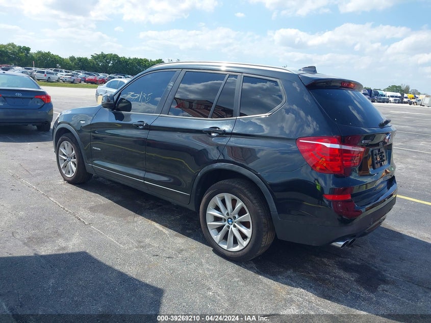 VIN 5UXWX9C50H0T02478 2017 BMW X3 XDRIVE28I