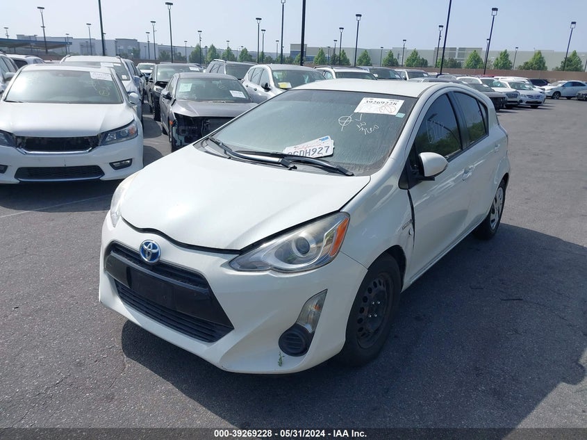 2015 Toyota Prius C Two VIN: JTDKDTB31F1581484 Lot: 39269228