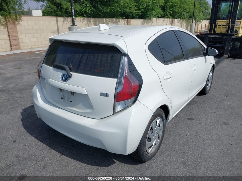 2015 Toyota Prius C Two VIN: JTDKDTB31F1581484 Lot: 39269228