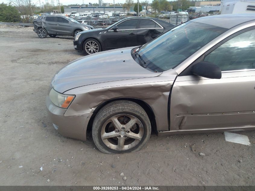 2007 Hyundai Sonata Limited/Se V6 VIN: 5NPEU46F67H162483 Lot: 39269253