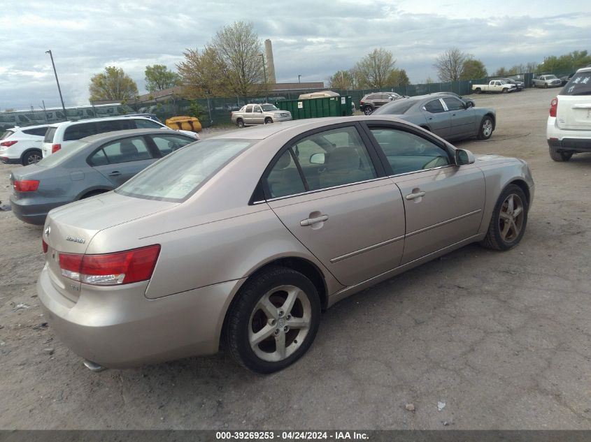 2007 Hyundai Sonata Limited/Se V6 VIN: 5NPEU46F67H162483 Lot: 39269253