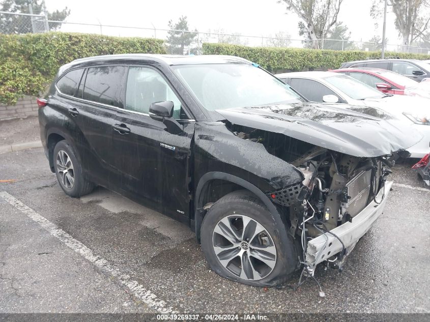 5TDHBRCH0MS534038 2021 Toyota Highlander Hybrid Xle