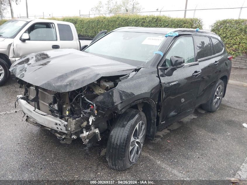 5TDHBRCH0MS534038 2021 Toyota Highlander Hybrid Xle