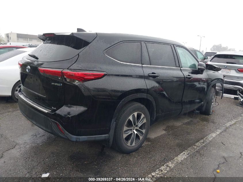 5TDHBRCH0MS534038 2021 Toyota Highlander Hybrid Xle