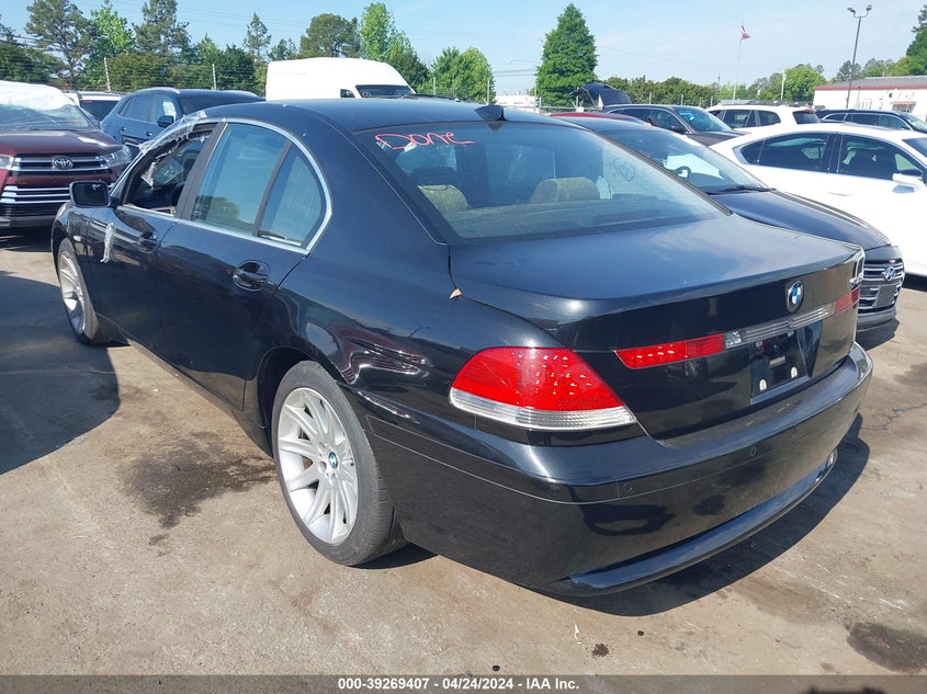 2002 BMW 745I VIN: WBAGL63472DP57445 Lot: 39269407