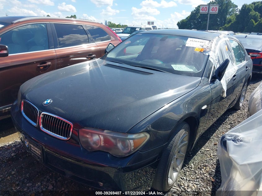 2002 BMW 745I VIN: WBAGL63472DP57445 Lot: 39269407